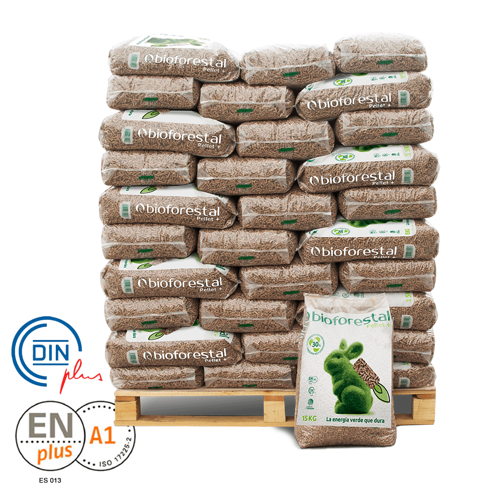 1 Camión con 24 palet de bioforestal SACOS DE 15 KG certificado