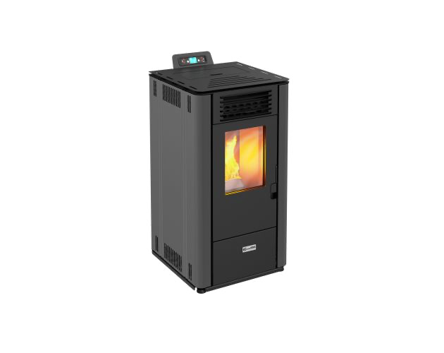 Estufa de pellet canalizable Steel 12C 10kW gris Stove Canadian