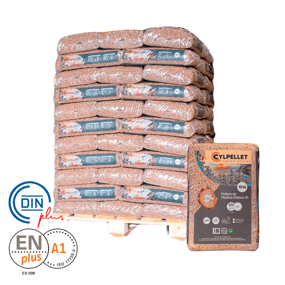 1 Camión con 24 palet de cyl pellet SACOS DE 15 KG certificado