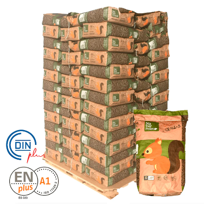 2 Camión con 24 palet de Naturpellet SACOS DE 15 KG certificado