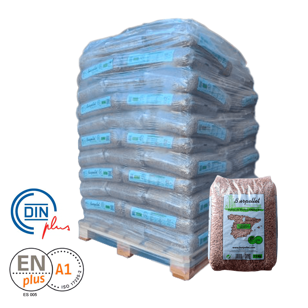 1 Camión con 24 palet de burpellet  SACOS DE 15 KG certificado