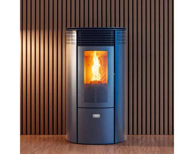 Estufa de pellet Wi-Fi Elipse 10kW gris Stove Canadian