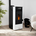 Estufa de pellet WATT 9 kW blanco