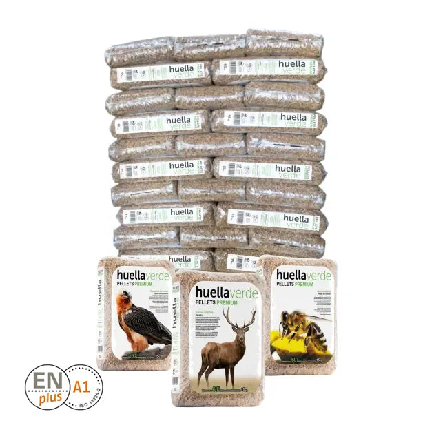 huella verde palet de pellets 77 sacos