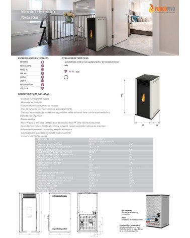 Hidroestufa + turbina 20kW - Tonga AIR