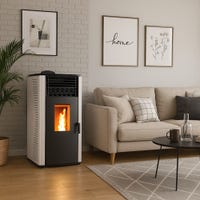 Estufa de pellets de aire Anita 15 kW Sannover Blanco