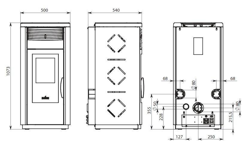 ESTUFA RAVELLI RC 120 TOUCH