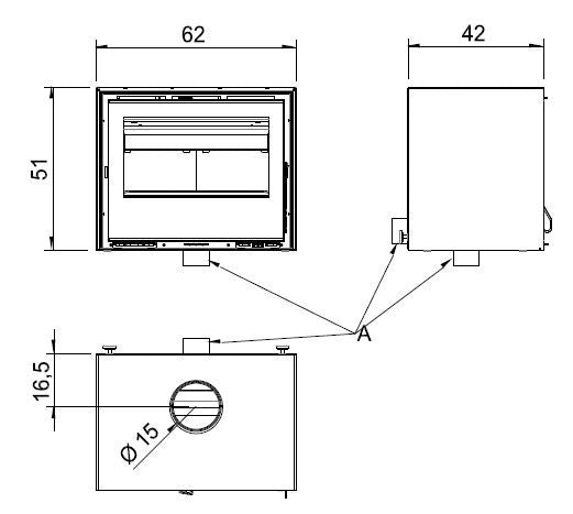 Estufa Carbel RI-60 6,20kw