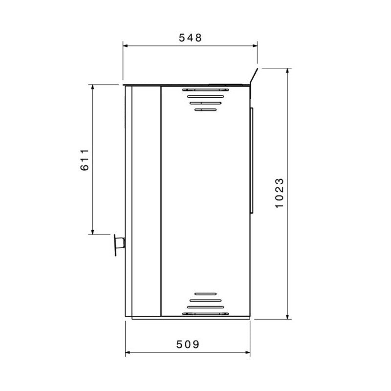 Estufa de pellets de leña Toscana 10 kW - Eider